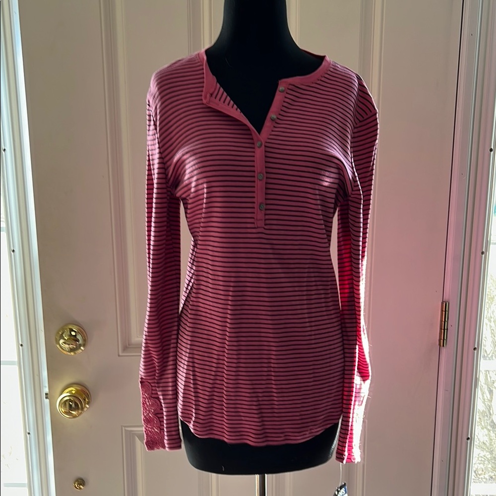 Striped Pink Women's Top